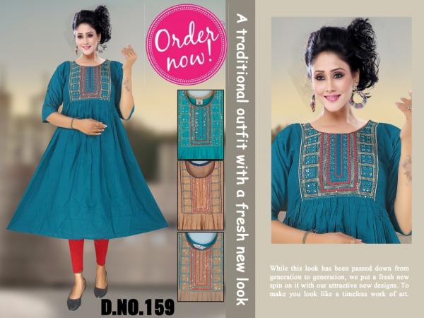 Trendy Ft 159 Rayon Designer Exclusive Kurti Collection